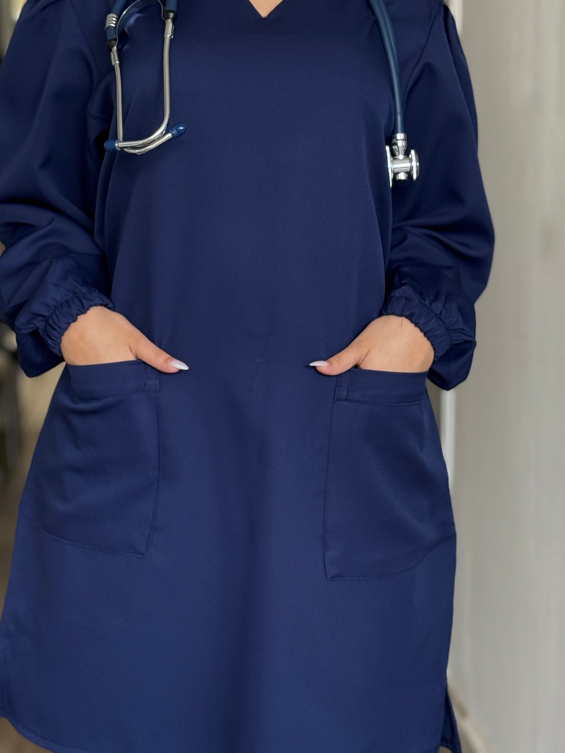 Tenue médicale pour femme - Blue nuit (Modèle moyenne)
