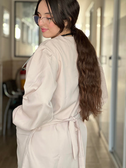 Tenue médicale pour femme - Beige (Modèle moyenne)