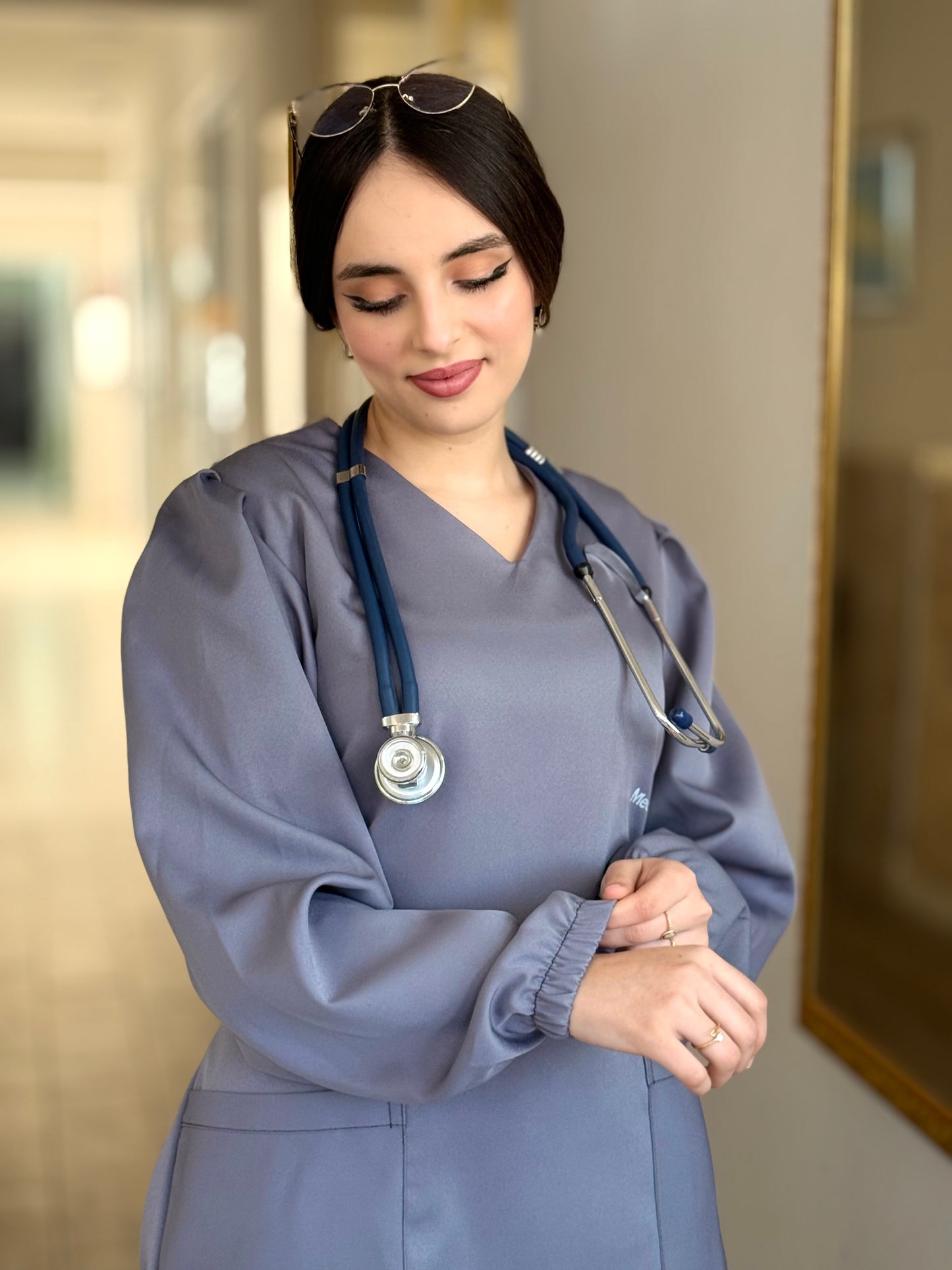 TENUE MEDICALE  MOYENNE GRIS - COLLECTION SERENA