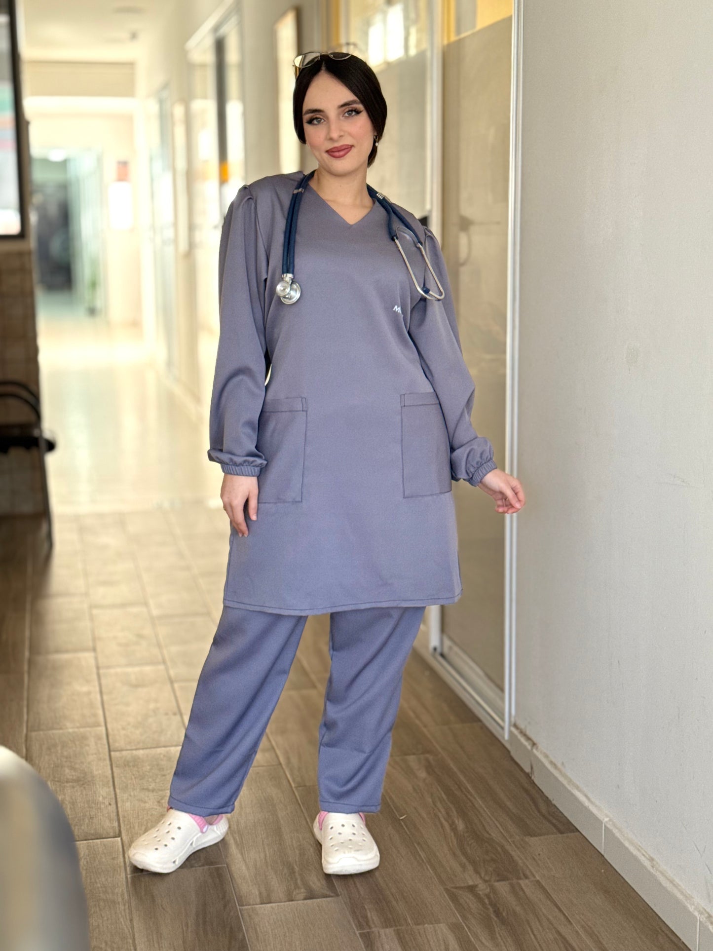 TENUE MEDICALE  MOYENNE GRIS - COLLECTION SERENA