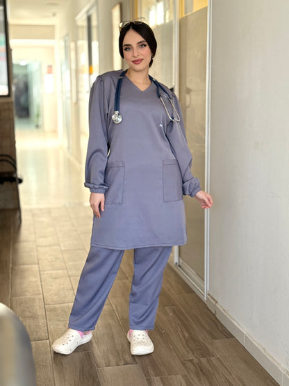 TENUE MEDICALE  MOYENNE GRIS - COLLECTION SERENA