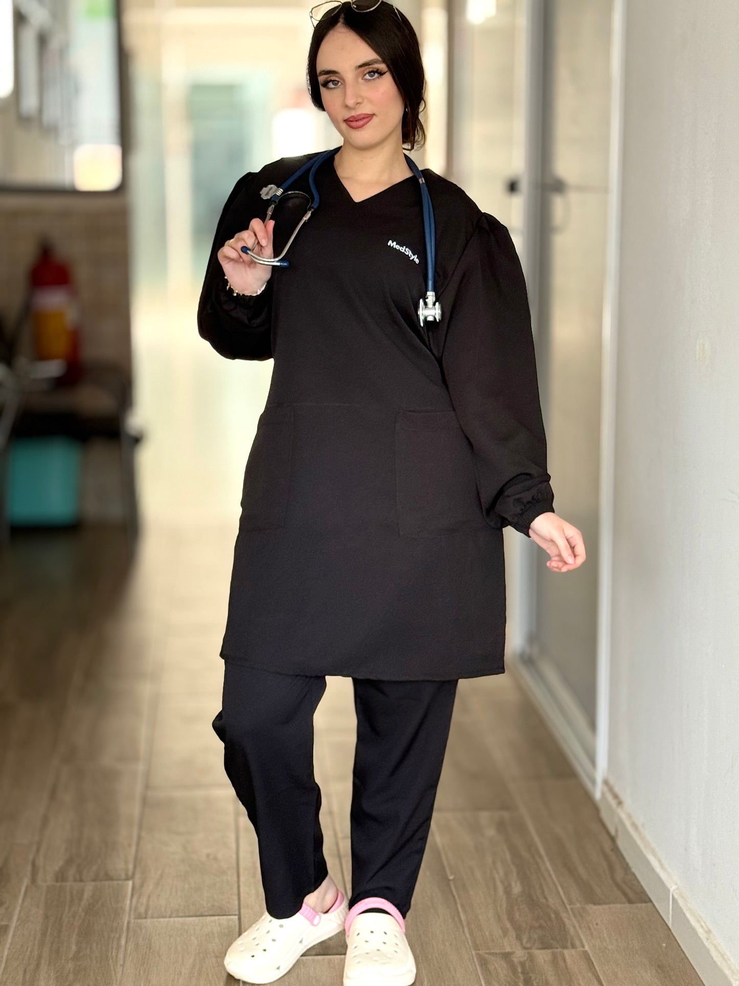 TENUE MEDICALE  MOYENNE NOIR - COLLECTION SERENA
