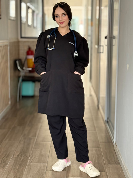 TENUE MEDICALE  MOYENNE NOIR - COLLECTION SERENA