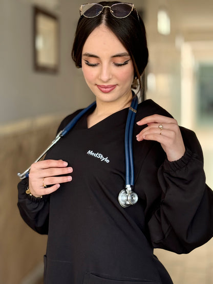 TENUE MEDICALE  MOYENNE NOIR - COLLECTION SERENA