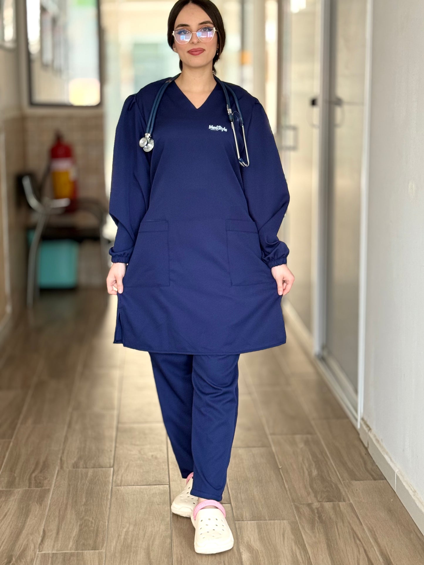 TENUE MEDICALE  MOYENNE BLEU NUIT - COLLECTION SERENA