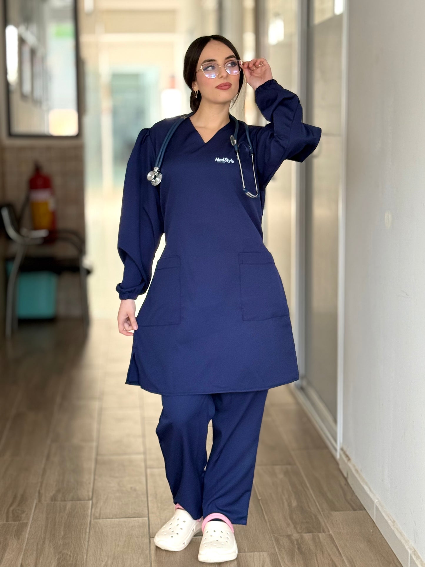 TENUE MEDICALE  MOYENNE BLEU NUIT - COLLECTION SERENA