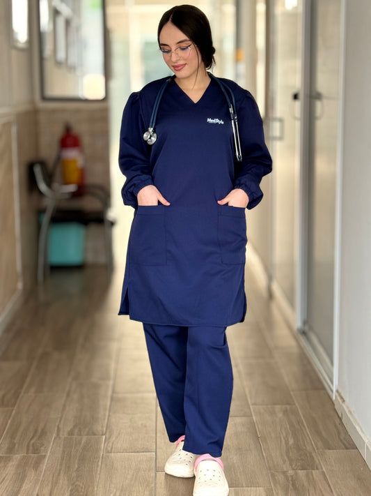 TENUE MEDICALE  MOYENNE BLEU NUIT - COLLECTION SERENA