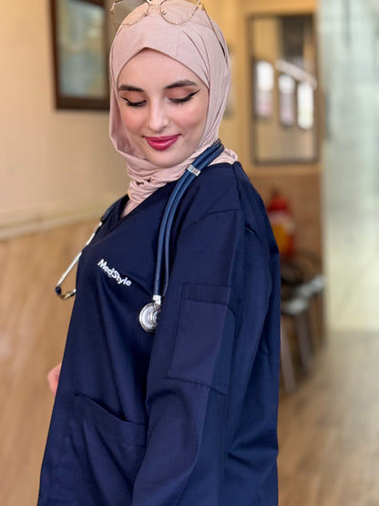 TENUE MEDICAL JUPE - BLEU NUIT