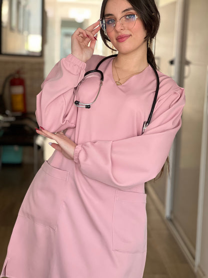 TENUE MEDICALE  MOYENNE ROSE - COLLECTION SERENA