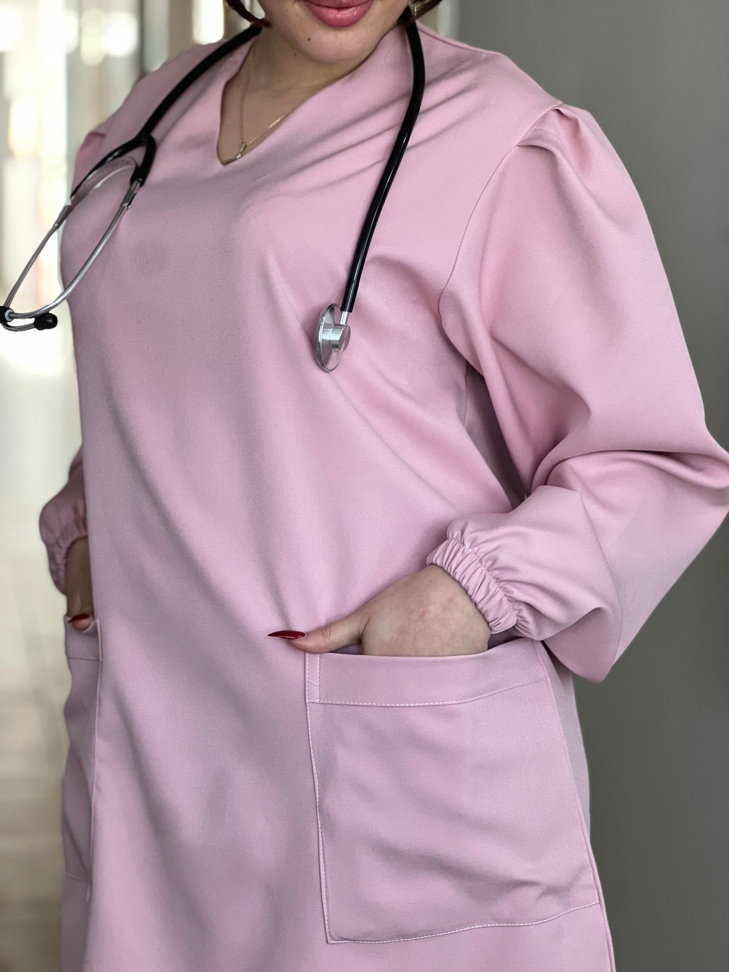 TENUE MEDICALE  MOYENNE ROSE - COLLECTION SERENA